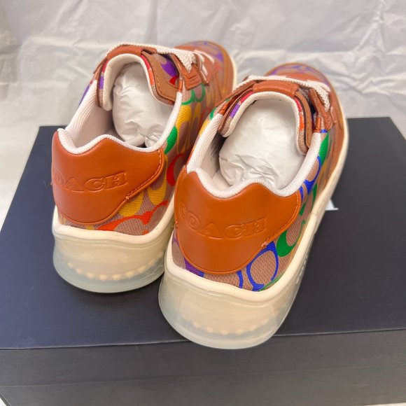 coach Citysole Court Sneaker In Rainbow Signature Canvas ca264 - Picture 4 of 8